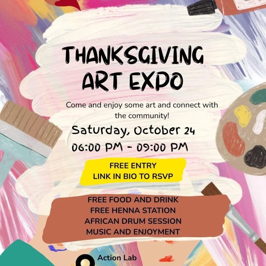 Thanksgiving Art Expo poster