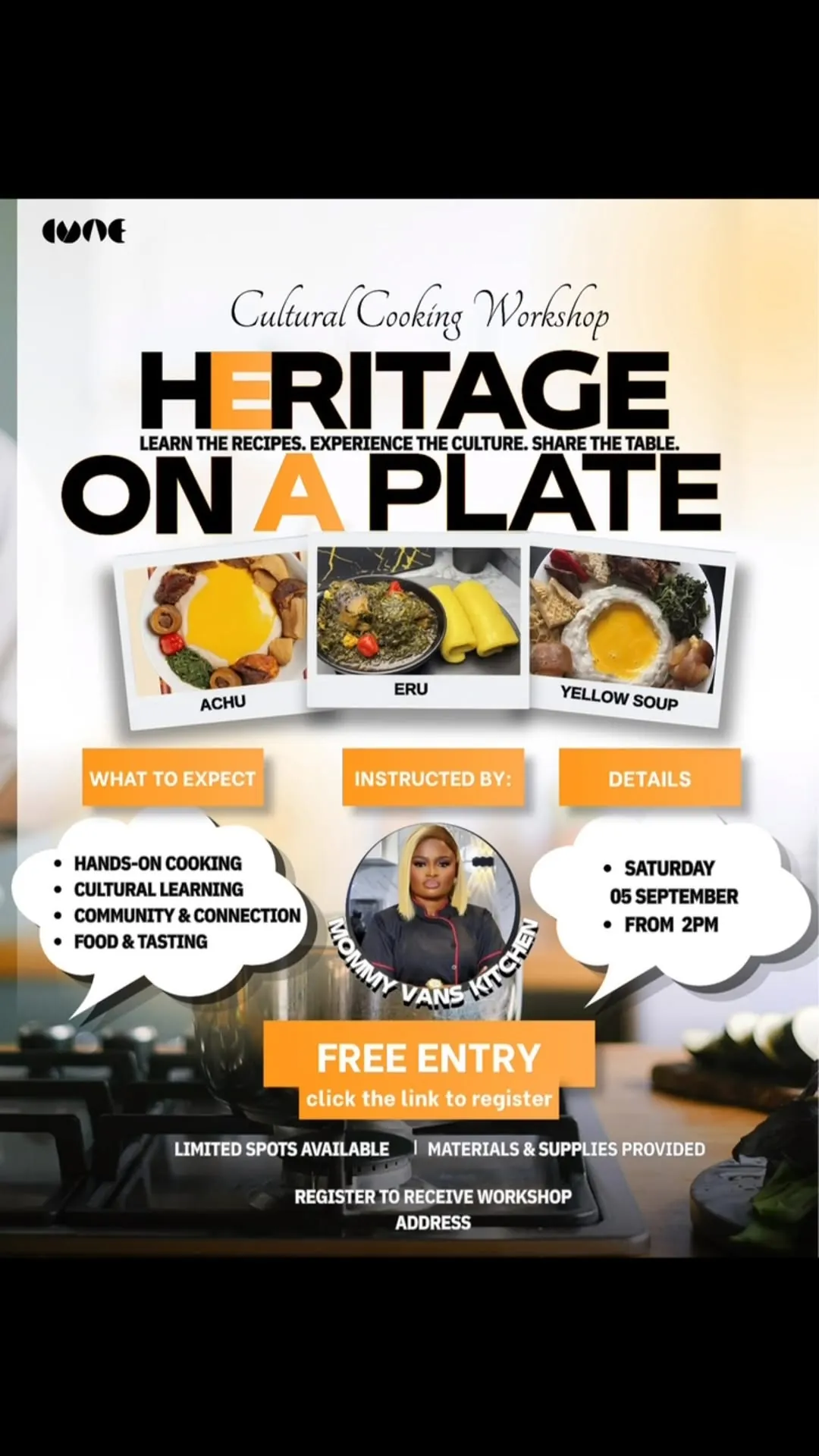 The Cameroonian Kitchen: Achu, Eru and Yellow Soup workshop
